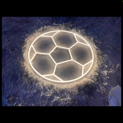 Ball Red-Yellow Football Led Neon Sign For Sports Bar Home Decor | Shineneon