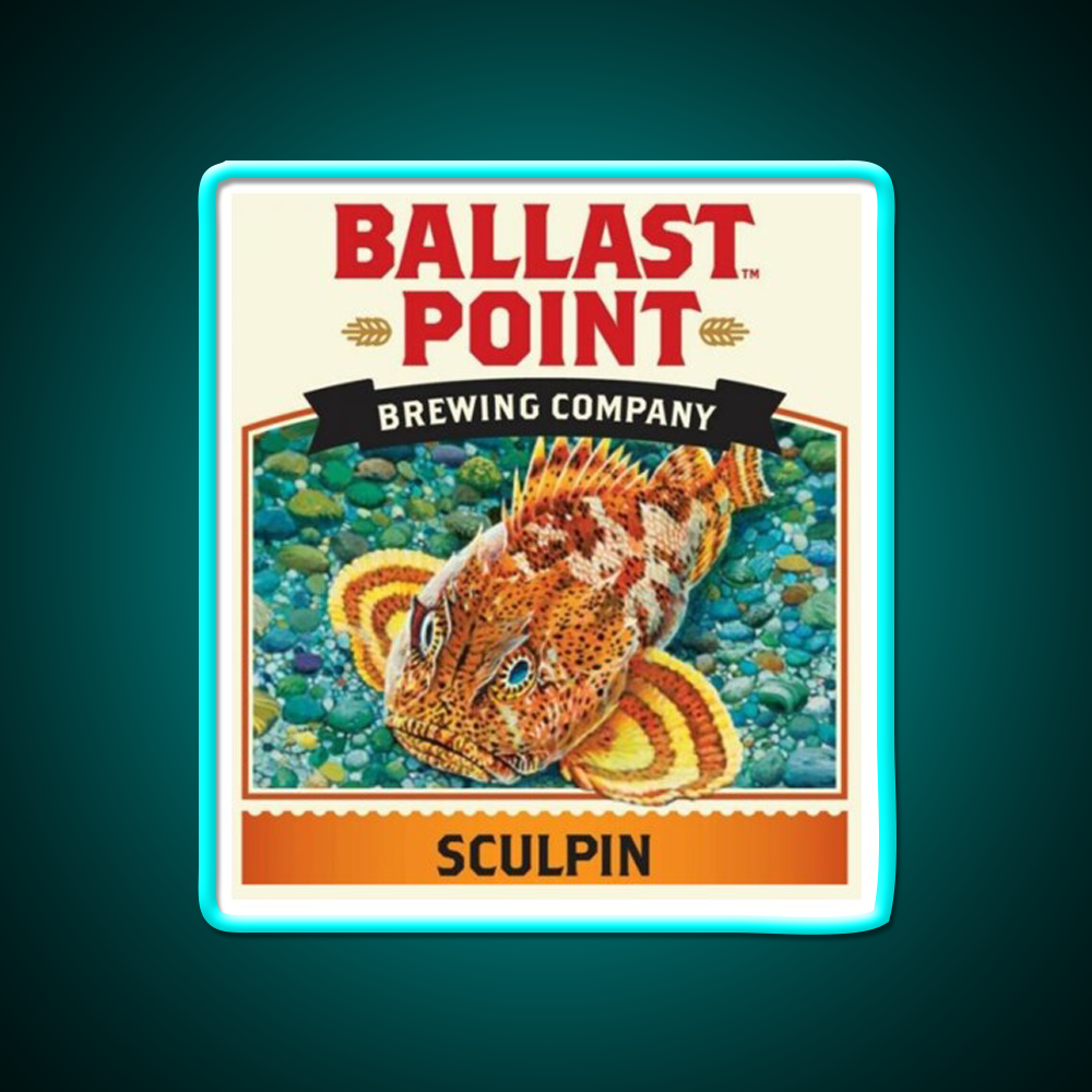 Ballast Point Brewing Company Beer Bar Decor Led Neon Sign Rgb Color - Size and dimension reference