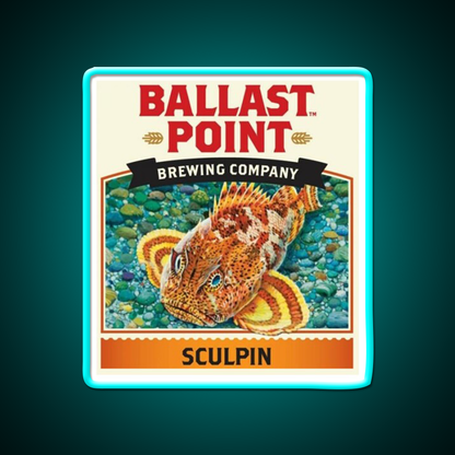 Ballast Point Brewing Company Beer Bar Decor Led Neon Sign Rgb Color - Size and dimension reference