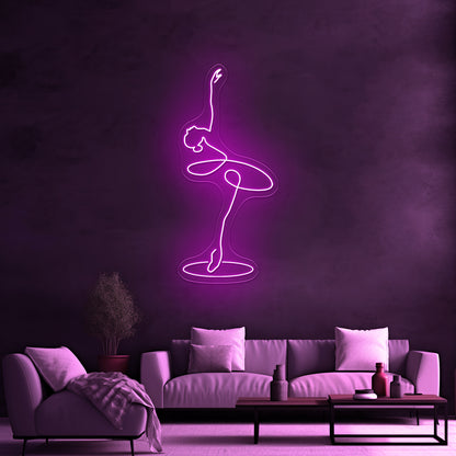 Ballerina Led Neon Sign