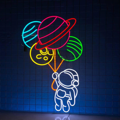 Balloon Astronaut Led Neon Sign | Shineneon