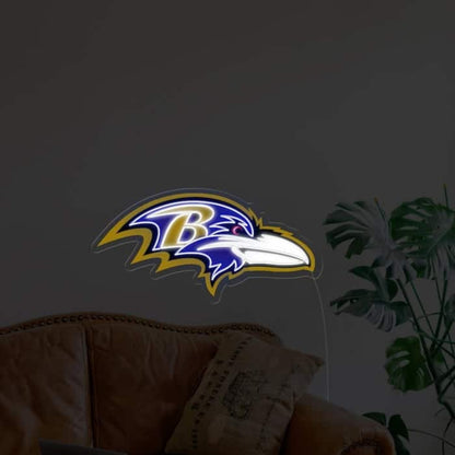 Baltimore Ravens Led Neon Sign Wall Art | Shineneon