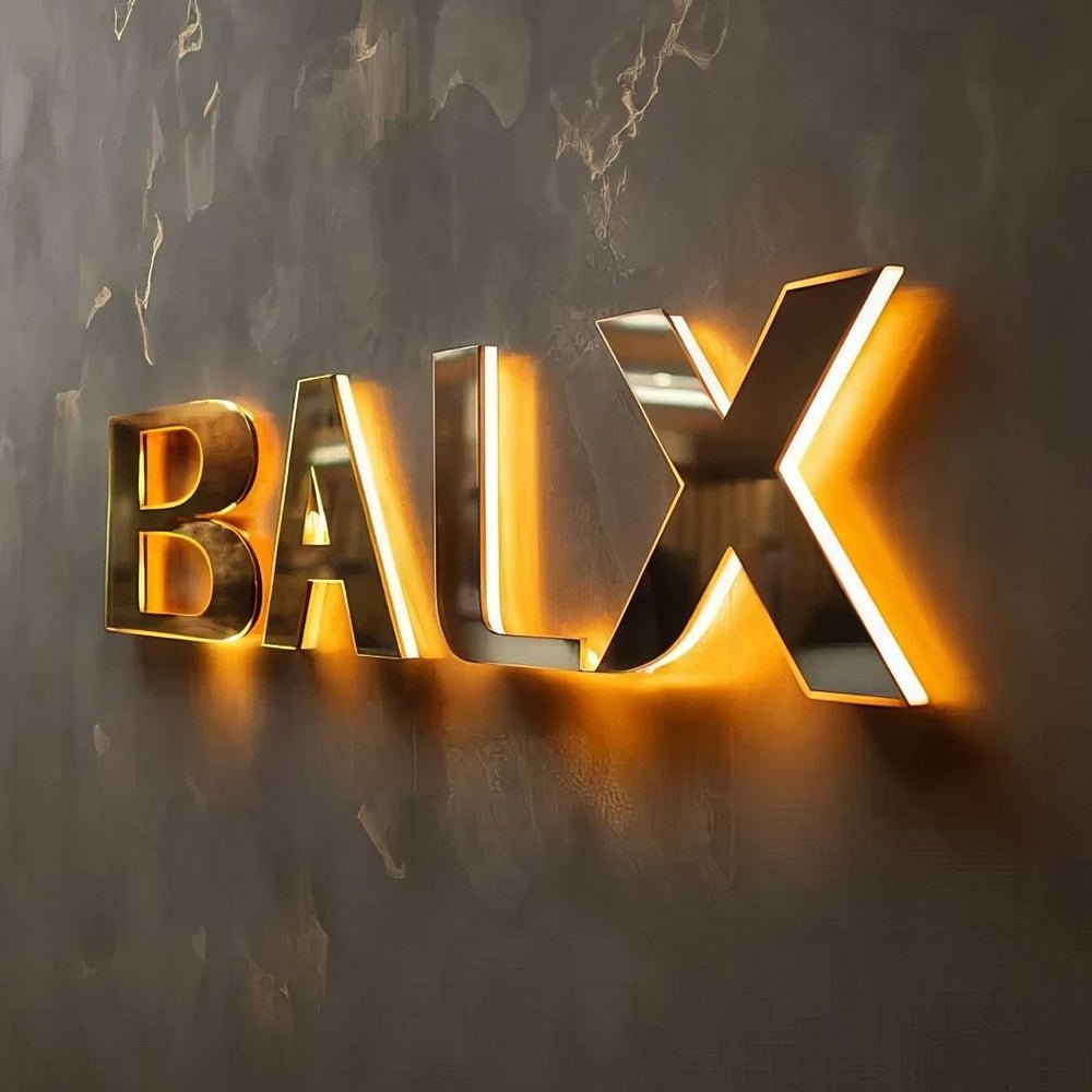 Balx 3D Backlit Channel Letters Led Light Sign - Shineneon