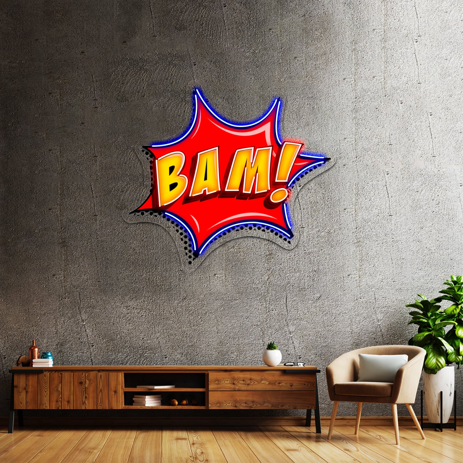 Bam Artwork Led Neon Sign