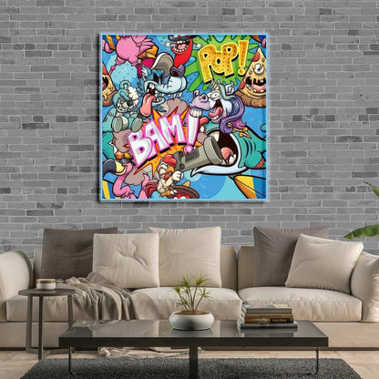 Bam Pop Led Neon Sign For Cartoon Style Home Bar Decor | Shineneon