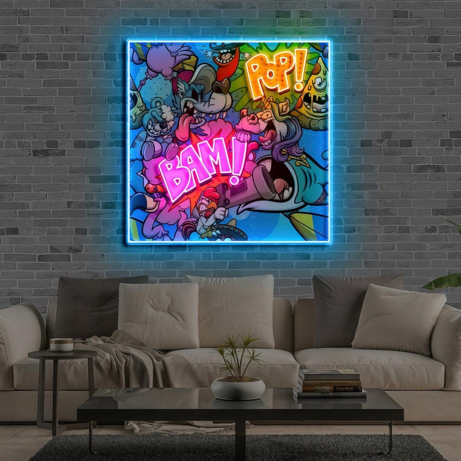 Bam Pop Led Neon Sign For Cartoon Style Home Bar Decor | Shineneon