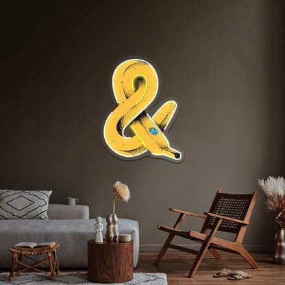 Banana Ampersand Artwork Led Neon Sign - Shineneon