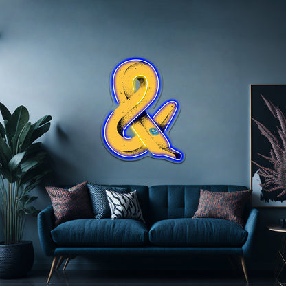 Banana Ampersand Artwork Led Neon Sign - Shineneon