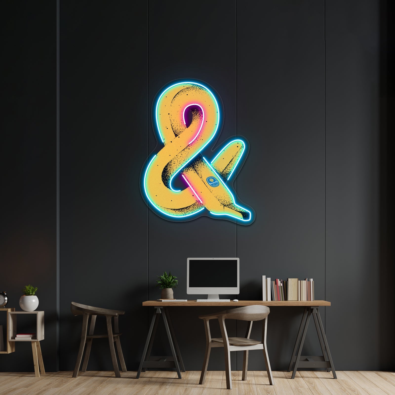 Banana Ampersand Artwork Led Neon Sign - Shineneon