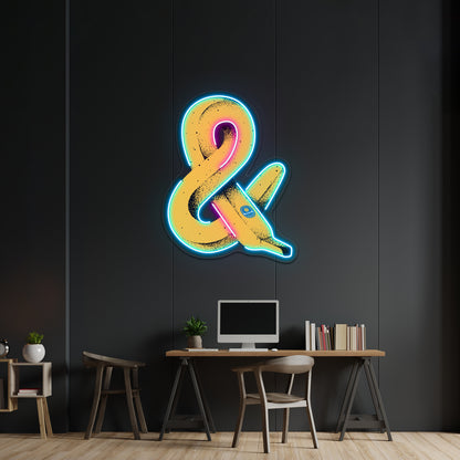 Banana Ampersand Artwork Led Neon Sign