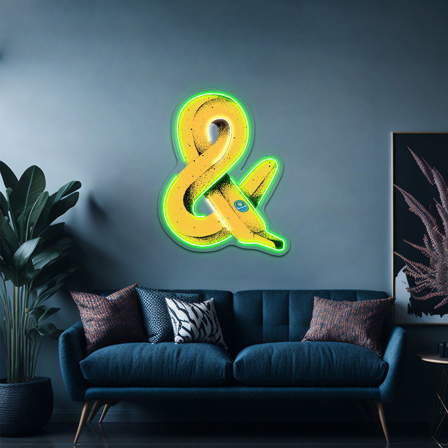 Banana Ampersand Artwork Led Neon Sign