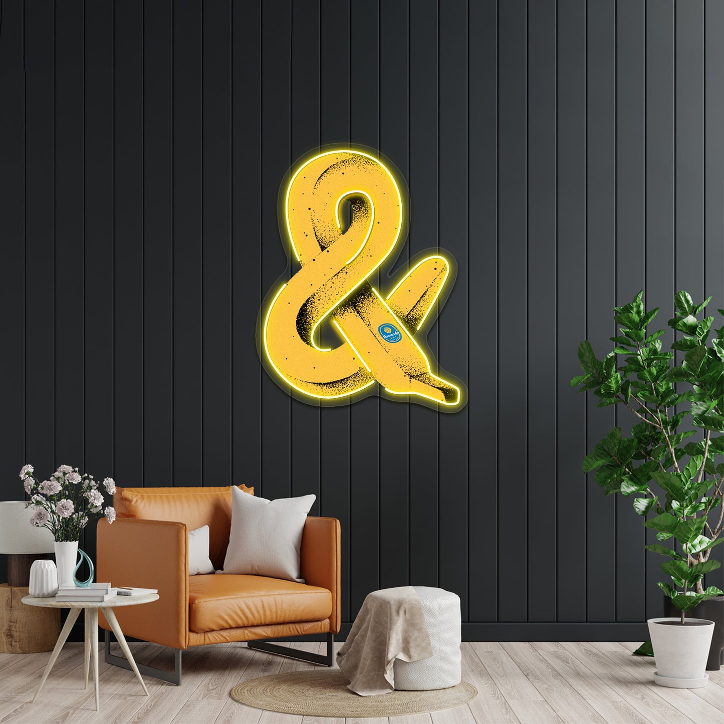 Banana Ampersand Artwork Led Neon Sign