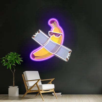 Banana Chilling Custom Led Signs Artwork For Sale