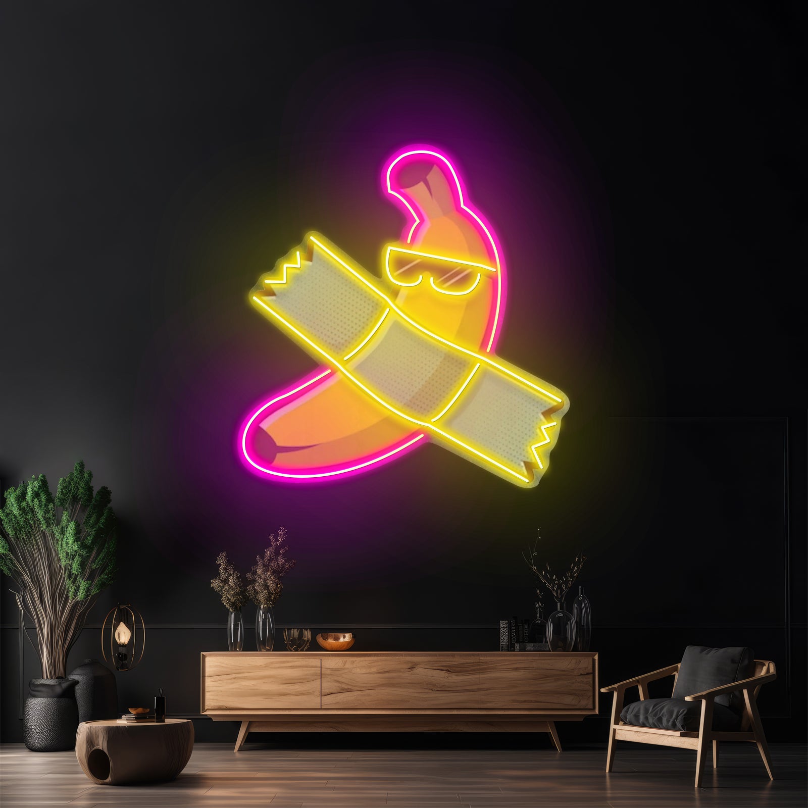 Banana Chilling Custom Led Signs Artwork For Sale - LED neon sign view 7