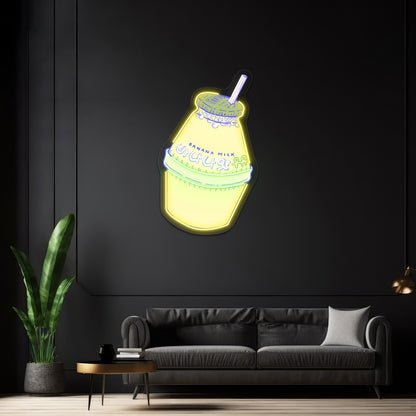 Banana Milk Artwork Led Neon Sign