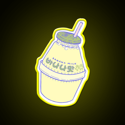 Banana Milk Snack Food Led Neon Sign Rgb Color - Shineneon
