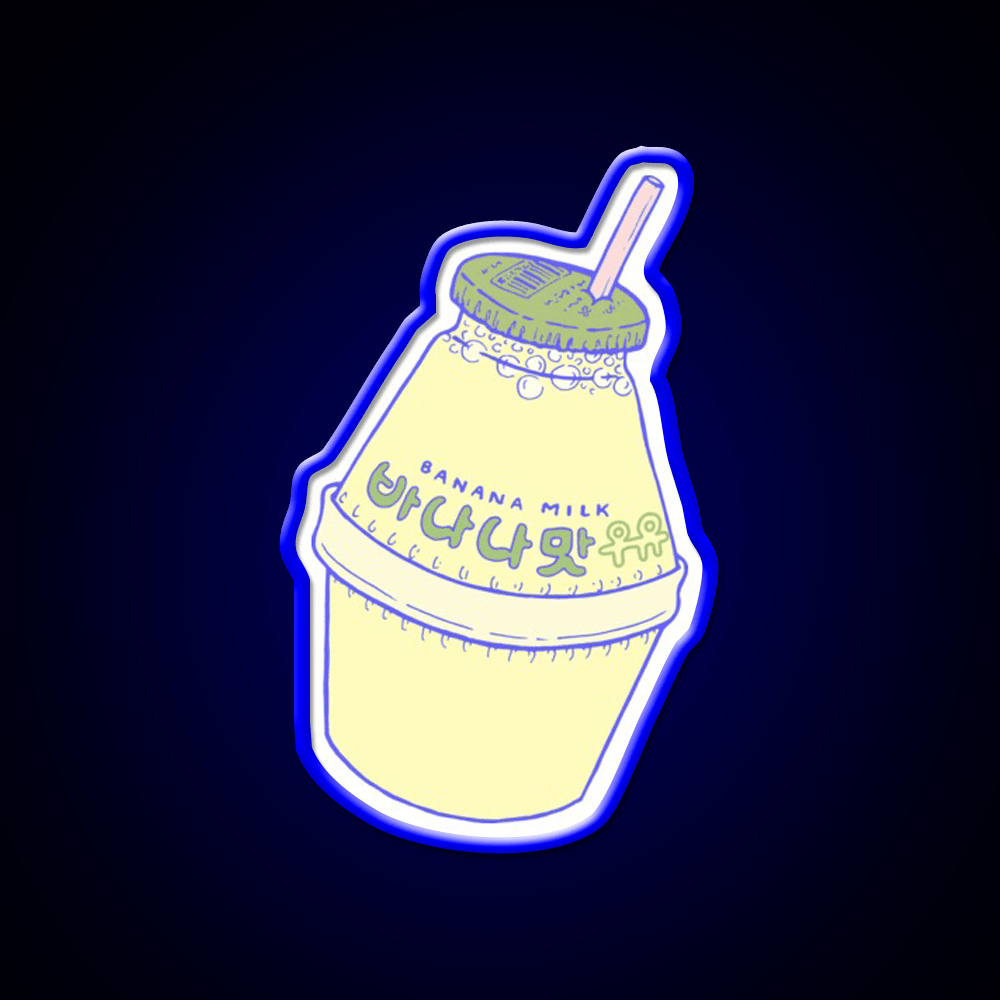 Banana Milk Snack Food Led Neon Sign Rgb Color - Shineneon