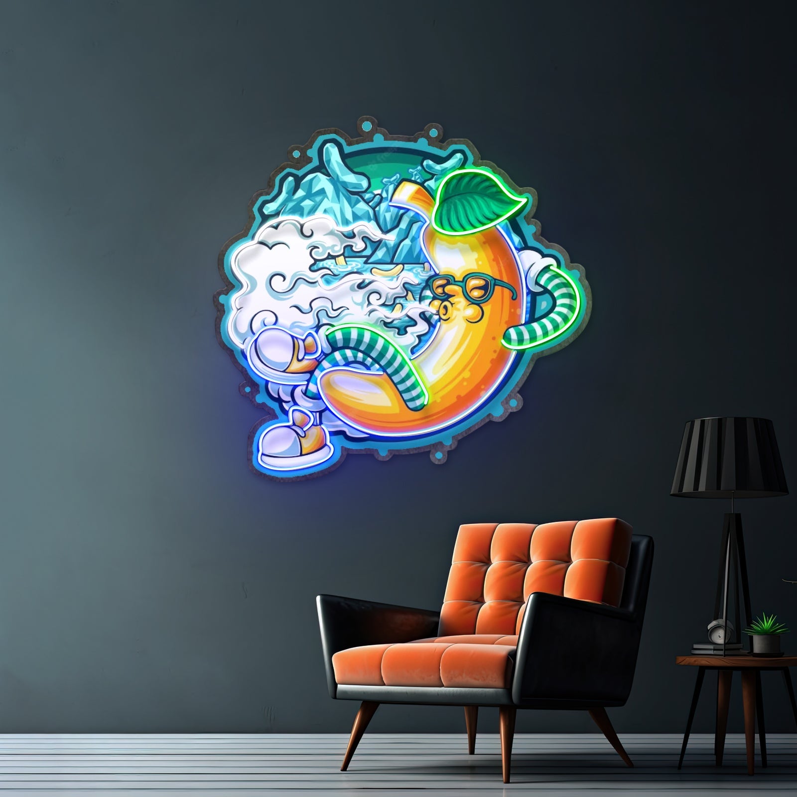 Banana Mint Cartoon Led Neon Sign Light Custom Led Signs - Shineneon
