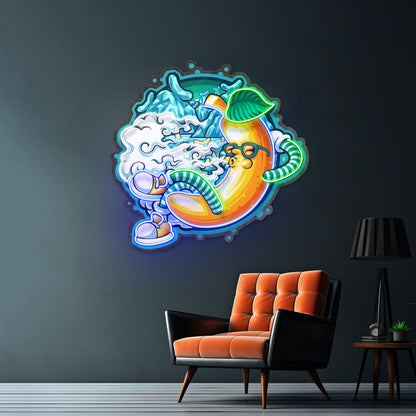Banana Mint Cartoon Led Neon Sign Light Custom Led Signs - Shineneon