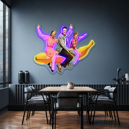 Banana Mint Cartoon Led Neon Sign Light Custom Led Signs - Shineneon
