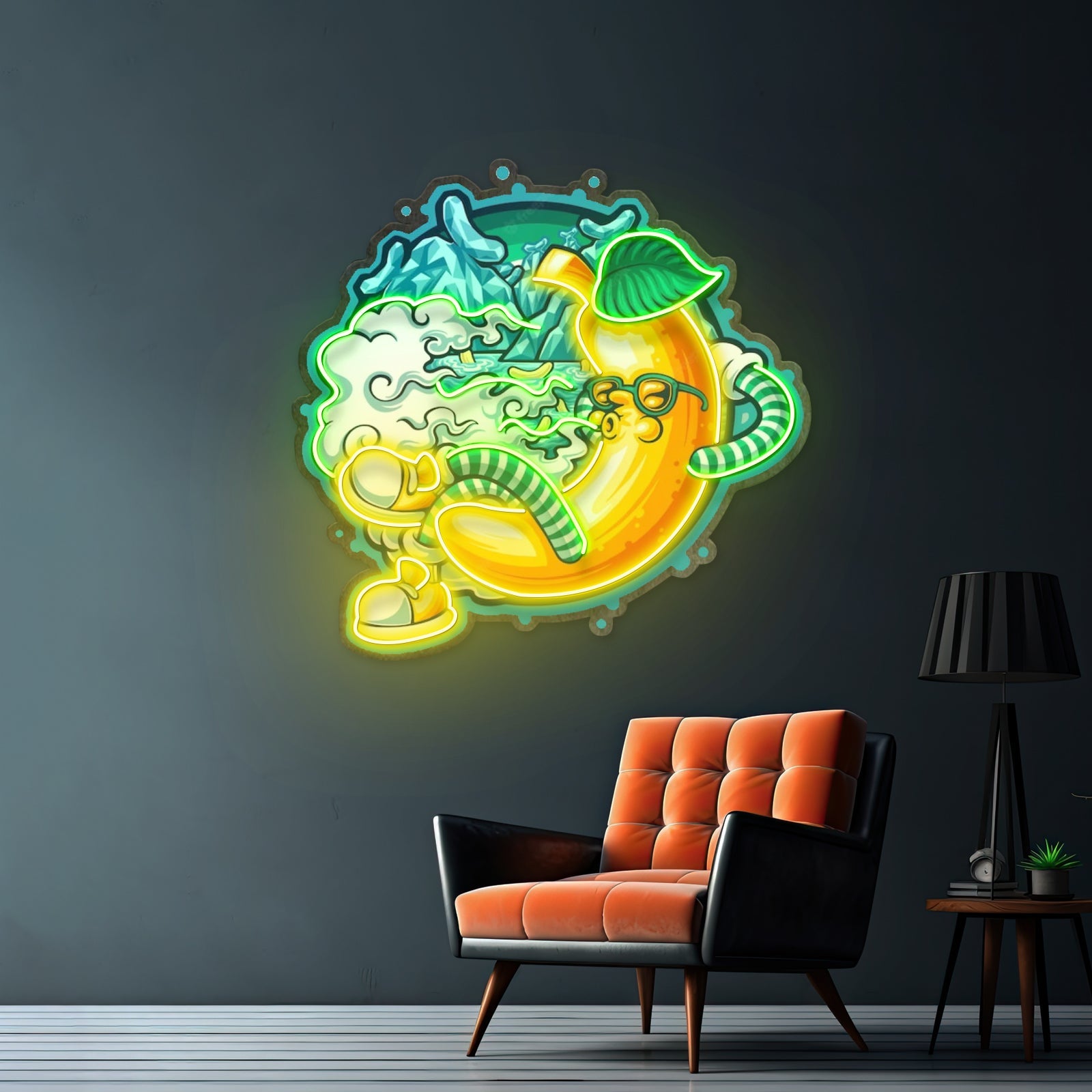 Banana Mint Cartoon Led Neon Sign Light Custom Led Signs - Shineneon