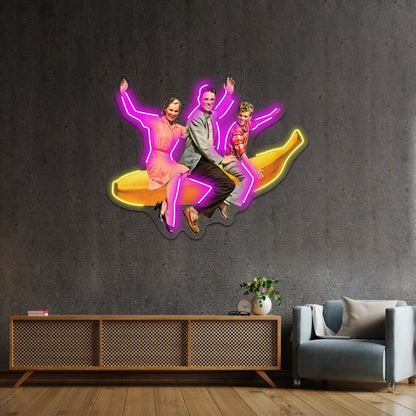 Banana Mint Cartoon Led Neon Sign Light Custom Led Signs - Shineneon