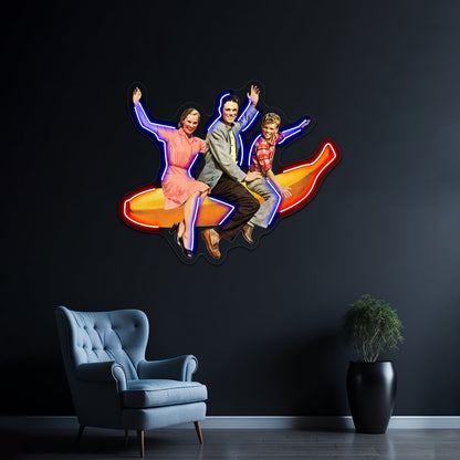 Banana Mint Cartoon Led Neon Sign Light Custom Led Signs - Shineneon