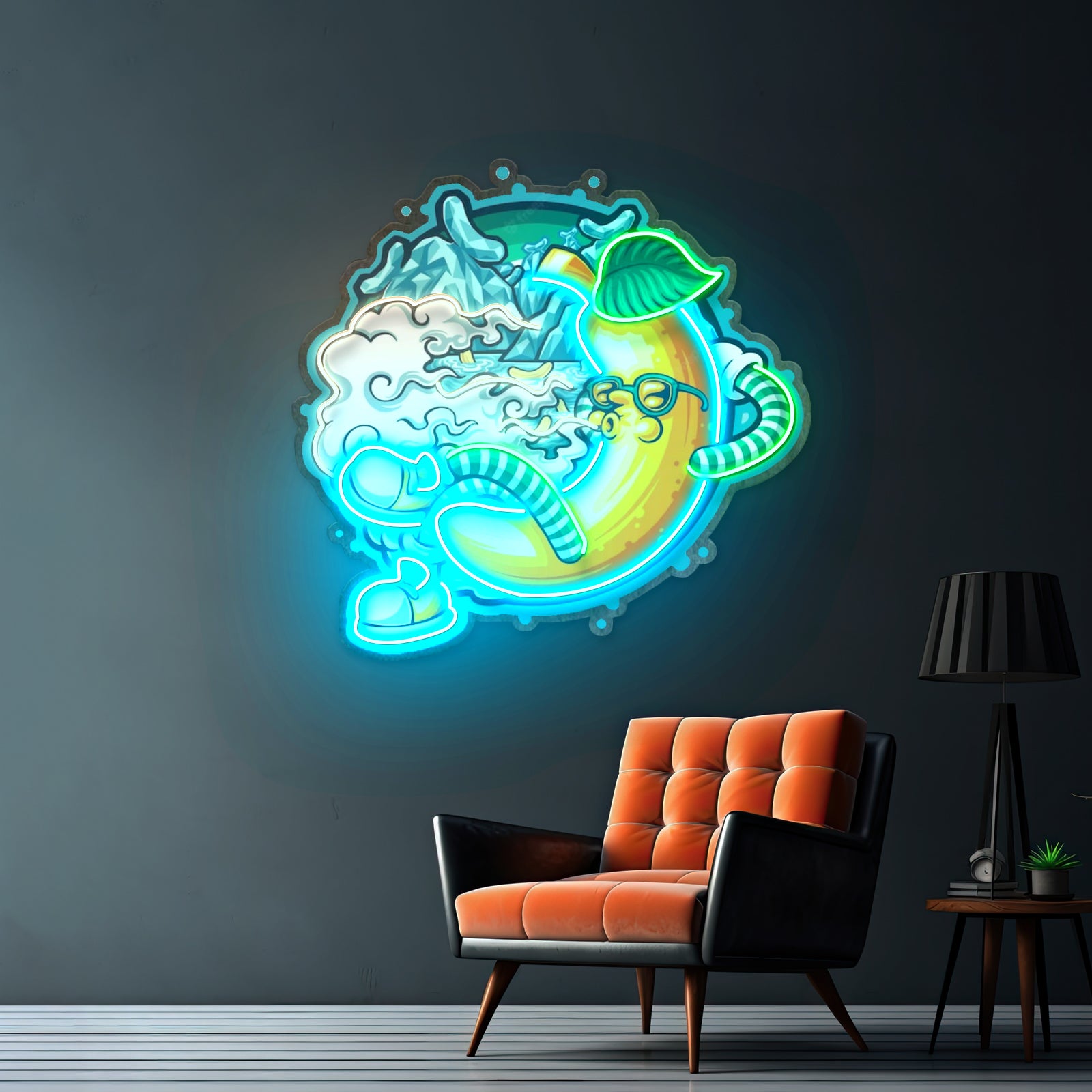 Bankrupt Peach Artwork Led Neon Sign