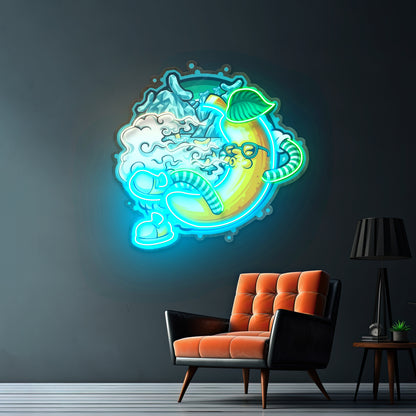 Bankrupt Peach Artwork Led Neon Sign