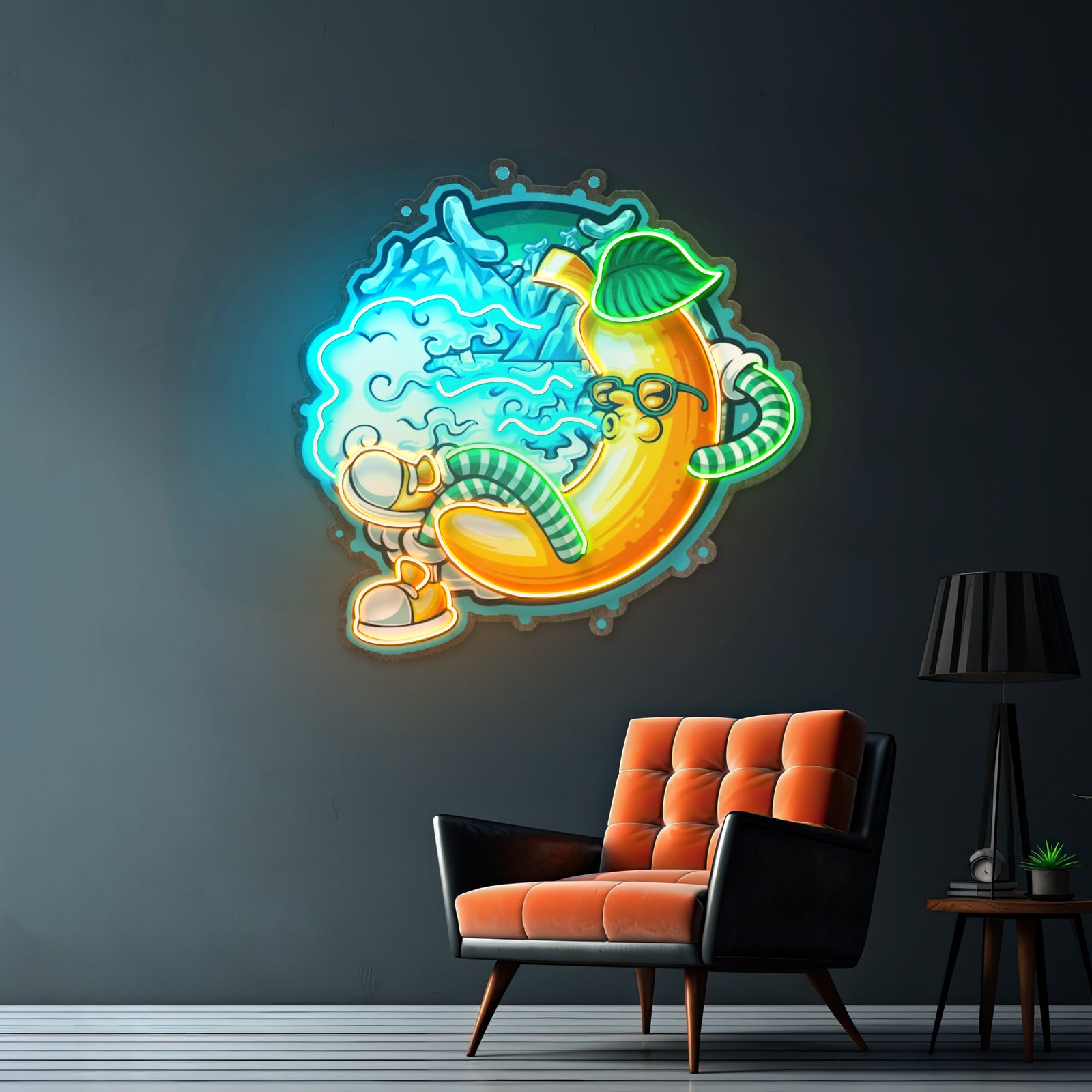 Bankrupt Peach Artwork Led Neon Sign