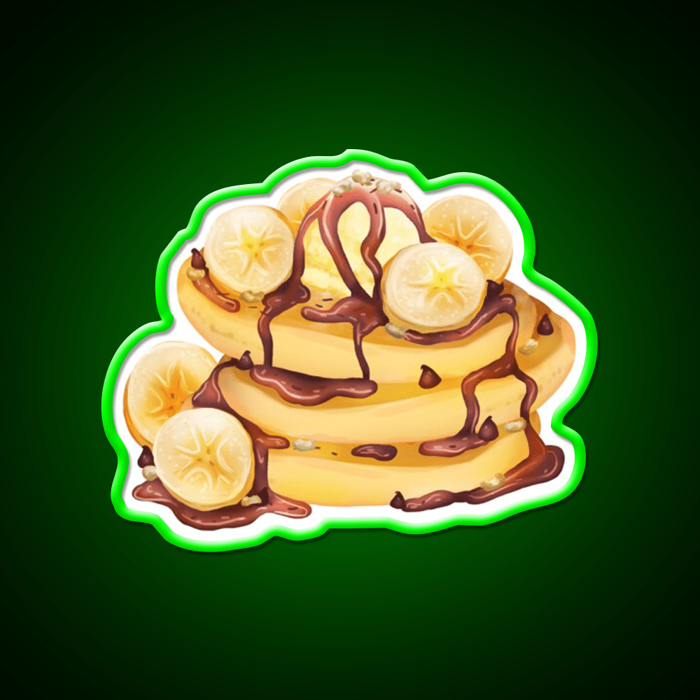 Banana Pancakes Snack Food Led Neon Sign Rgb Color - Shineneon