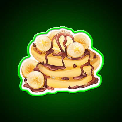 Banana Pancakes Snack Food Led Neon Sign Rgb Color - Shineneon