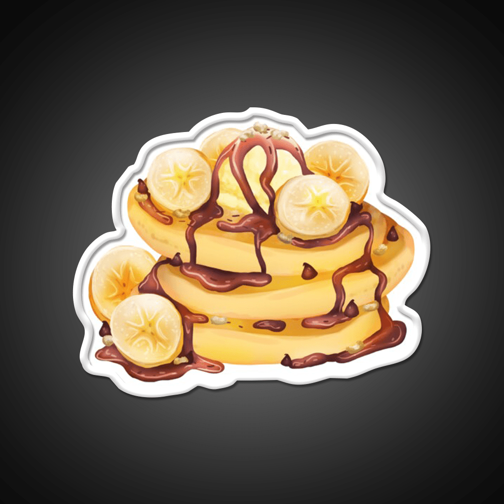 Banana Pancakes Snack Food Led Neon Sign Rgb Color - Shineneon