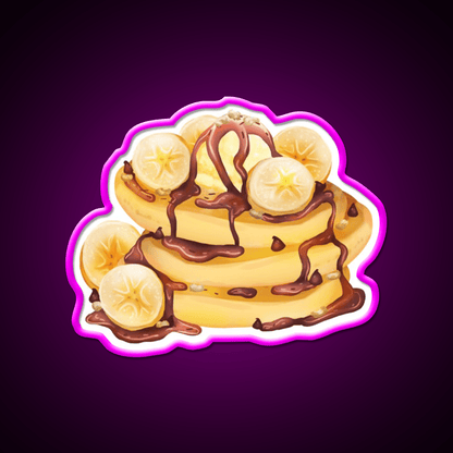 Banana Pancakes Snack Food Led Neon Sign Rgb Color - Shineneon