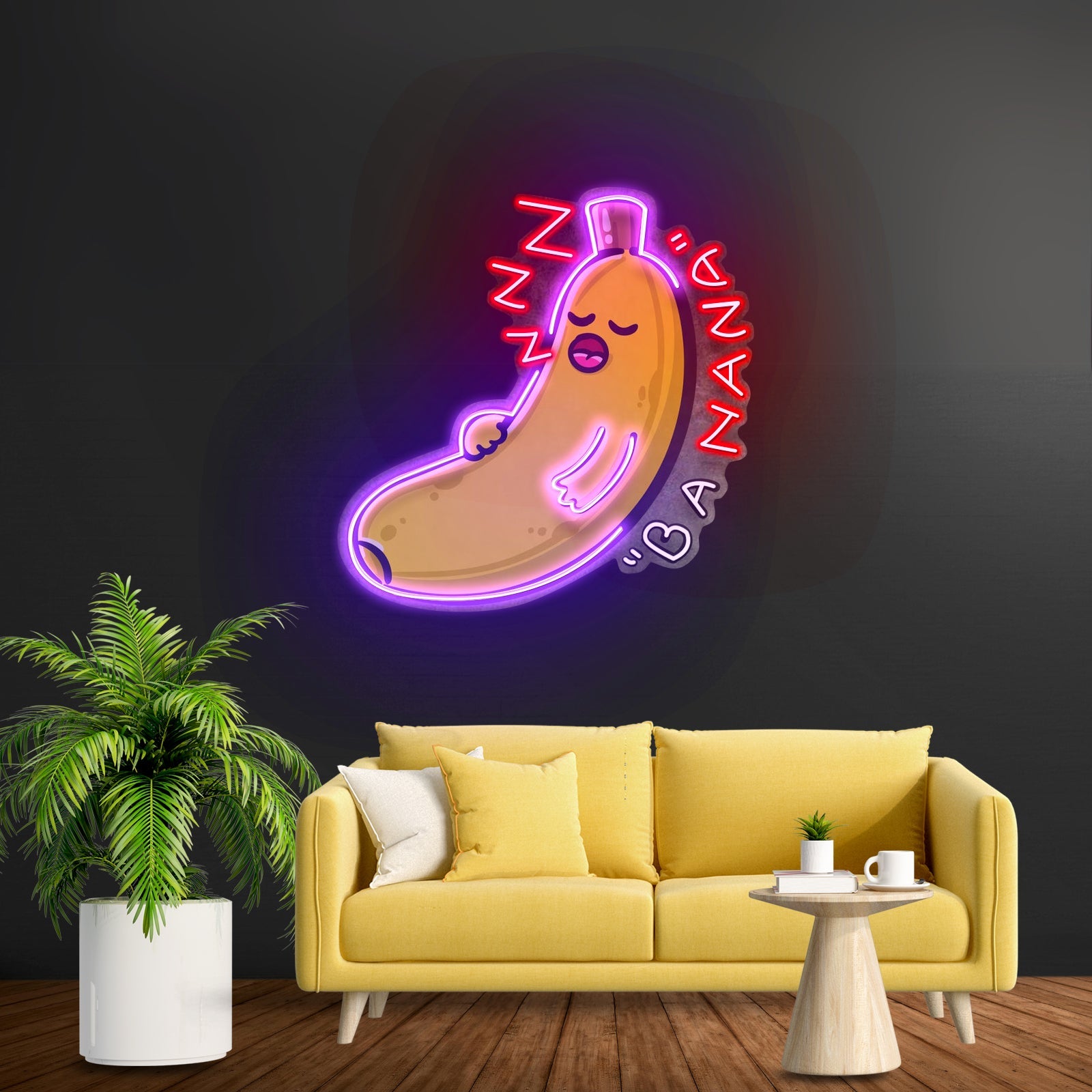 Banana Sleep Led Neon Sign Light Custom Led Signs - Shineneon