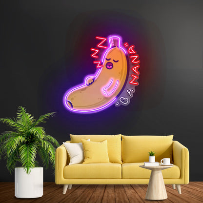 Banana Sleep Led Neon Sign Light Custom Led Signs - Shineneon