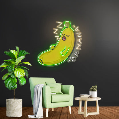 Banana Sleep Led Neon Sign Light Custom Led Signs