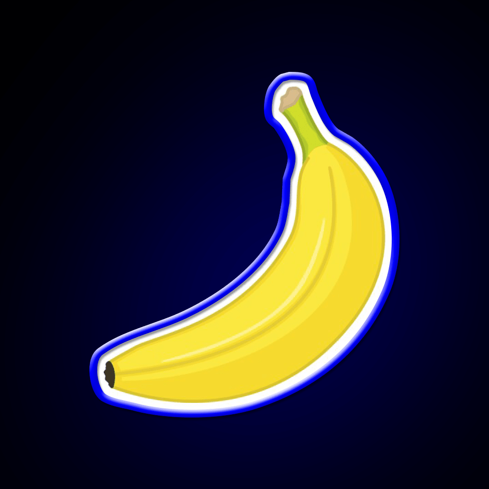 Banana Snack Food Led Neon Sign Rgb Color - Shineneon