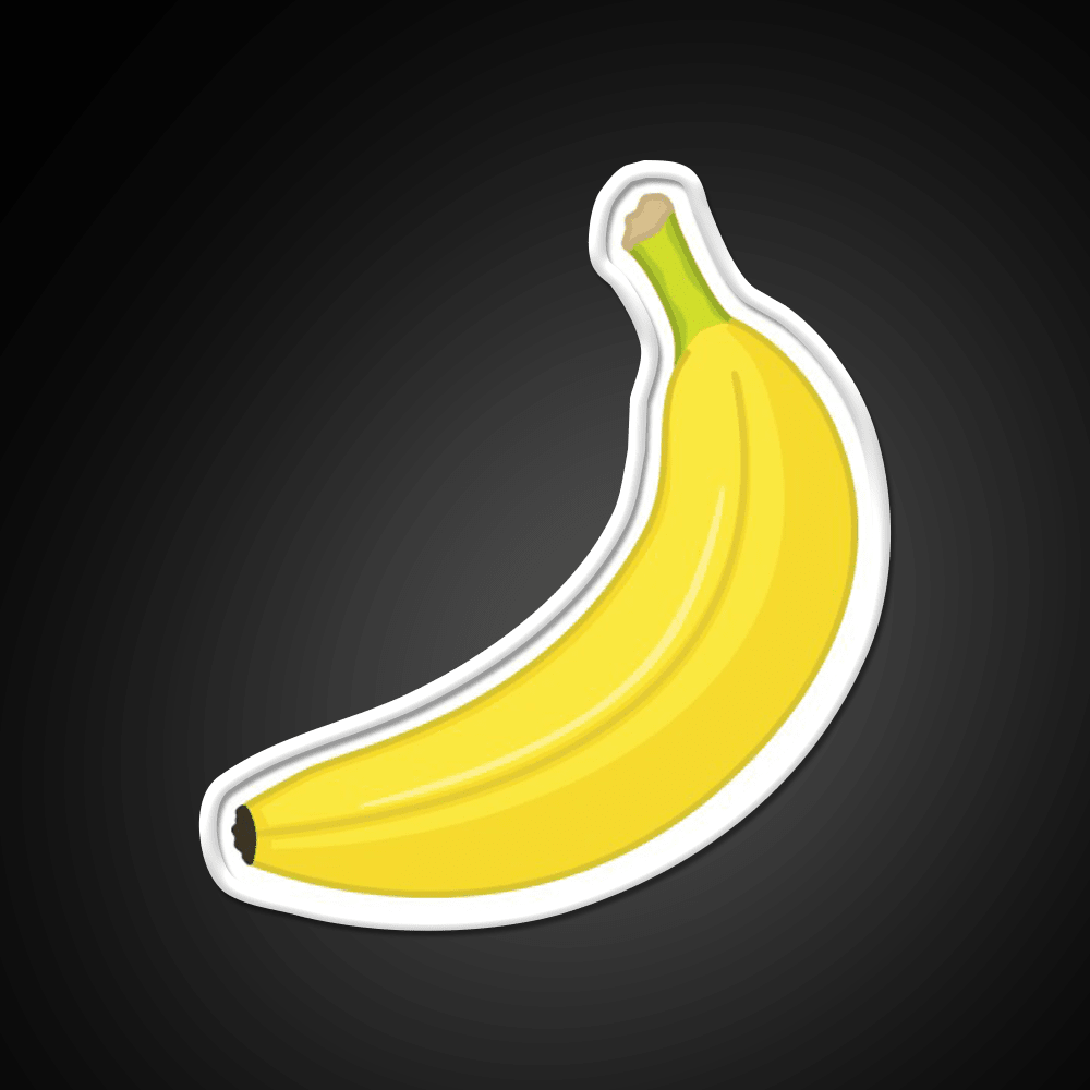 Banana Snack Food Led Neon Sign Rgb Color - Shineneon