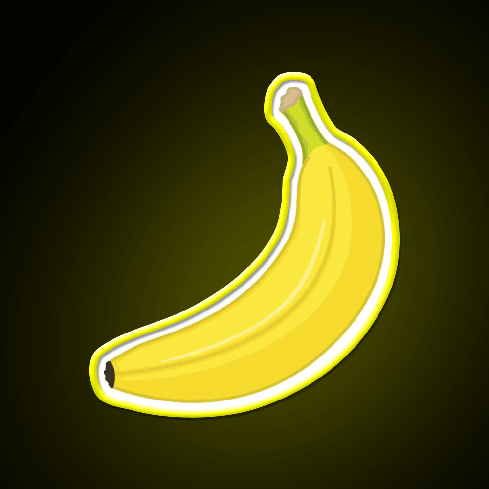 Banana Snack Food Led Neon Sign Rgb Color - Shineneon