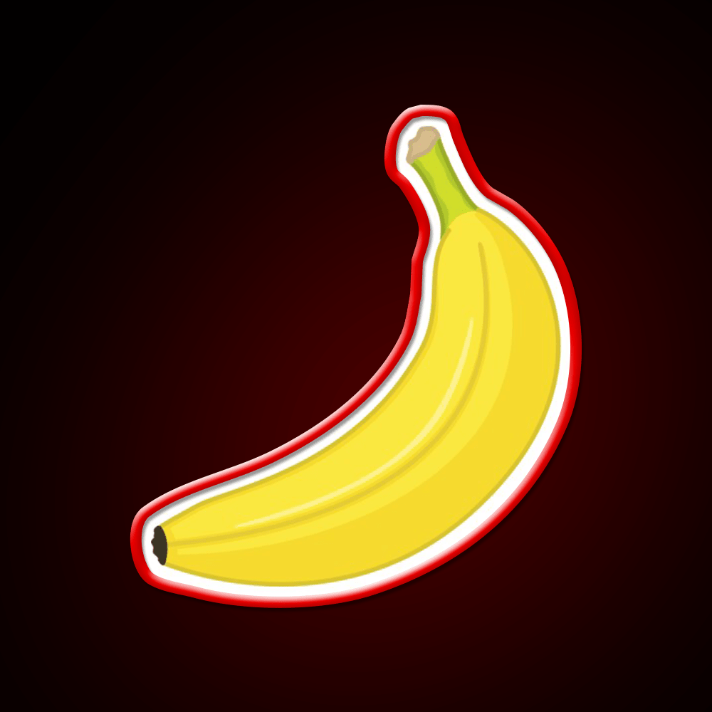 Banana Snack Food Led Neon Sign Rgb Color - Shineneon