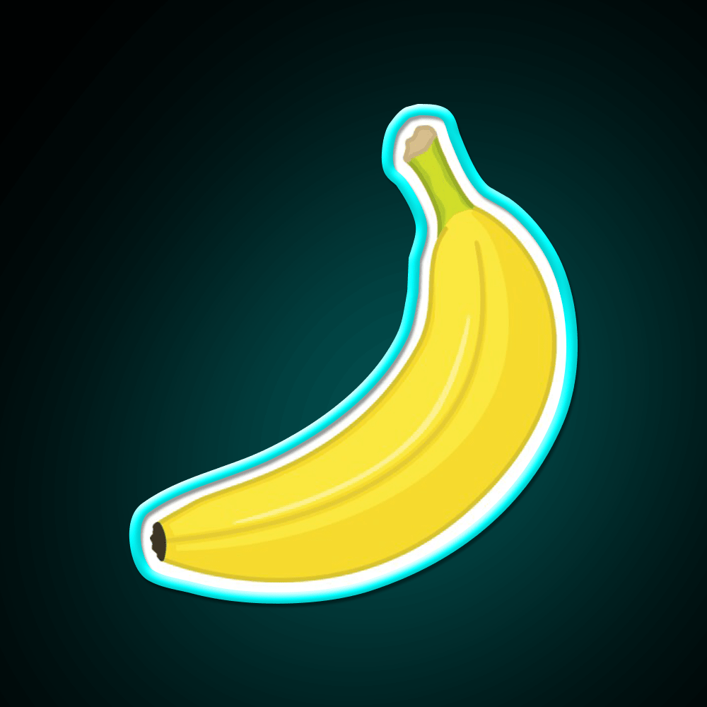 Banana Snack Food Led Neon Sign Rgb Color - Shineneon
