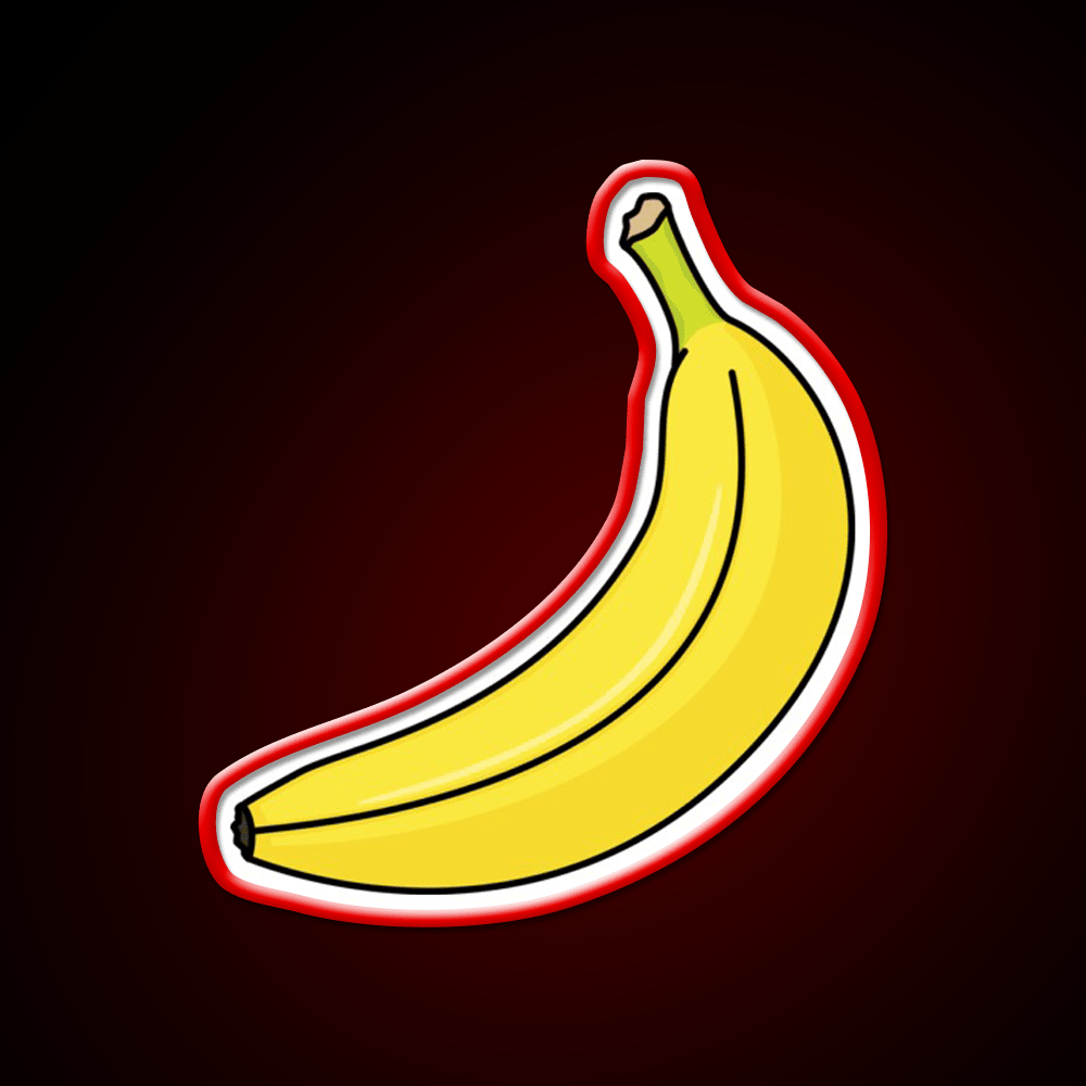 Banana V2 Snack Food Led Neon Sign Rgb Color - Shineneon
