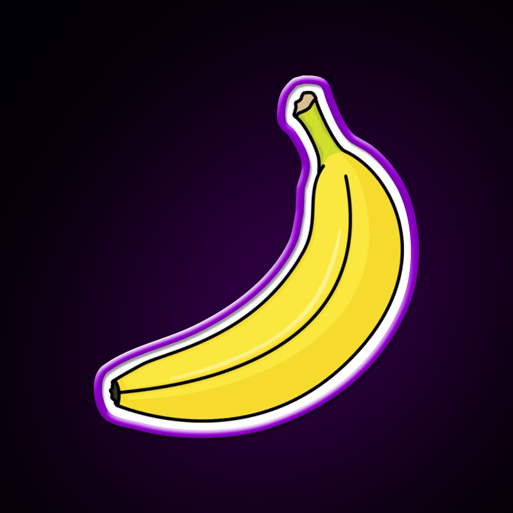 Banana V2 Snack Food Led Neon Sign Rgb Color - Shineneon