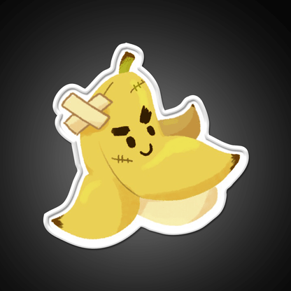 Bandaged Punk Banana Snack Food Led Neon Sign Rgb Color - Shineneon