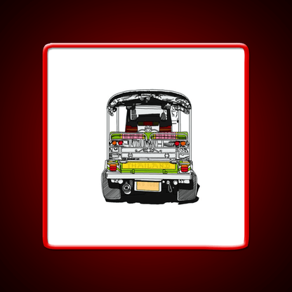 Bangkok Chinatown Thailand Tuktuk Travel Print Asian Cultural Led Neon Sign Rgb Color - Shineneon