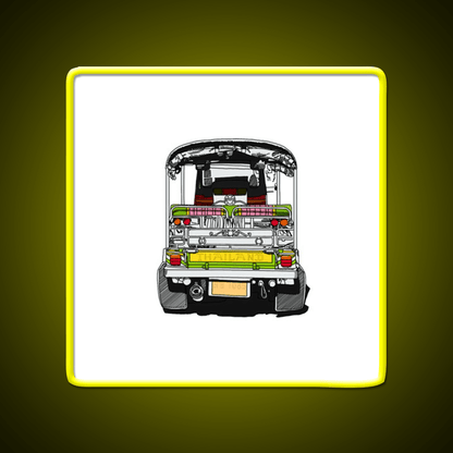 Bangkok Chinatown Thailand Tuktuk Travel Print Asian Cultural Led Neon Sign Rgb Color - Shineneon