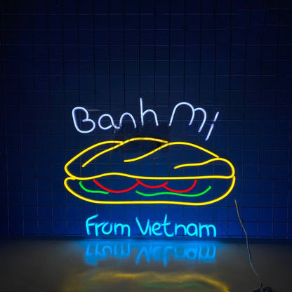 Banh Mi From Vietnamese Bread Led Neon Sign Food Store Wall Decor | Shineneon