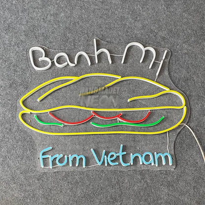 Banh Mi From Vietnamese Bread Led Neon Sign Food Store Wall Decor | Shineneon