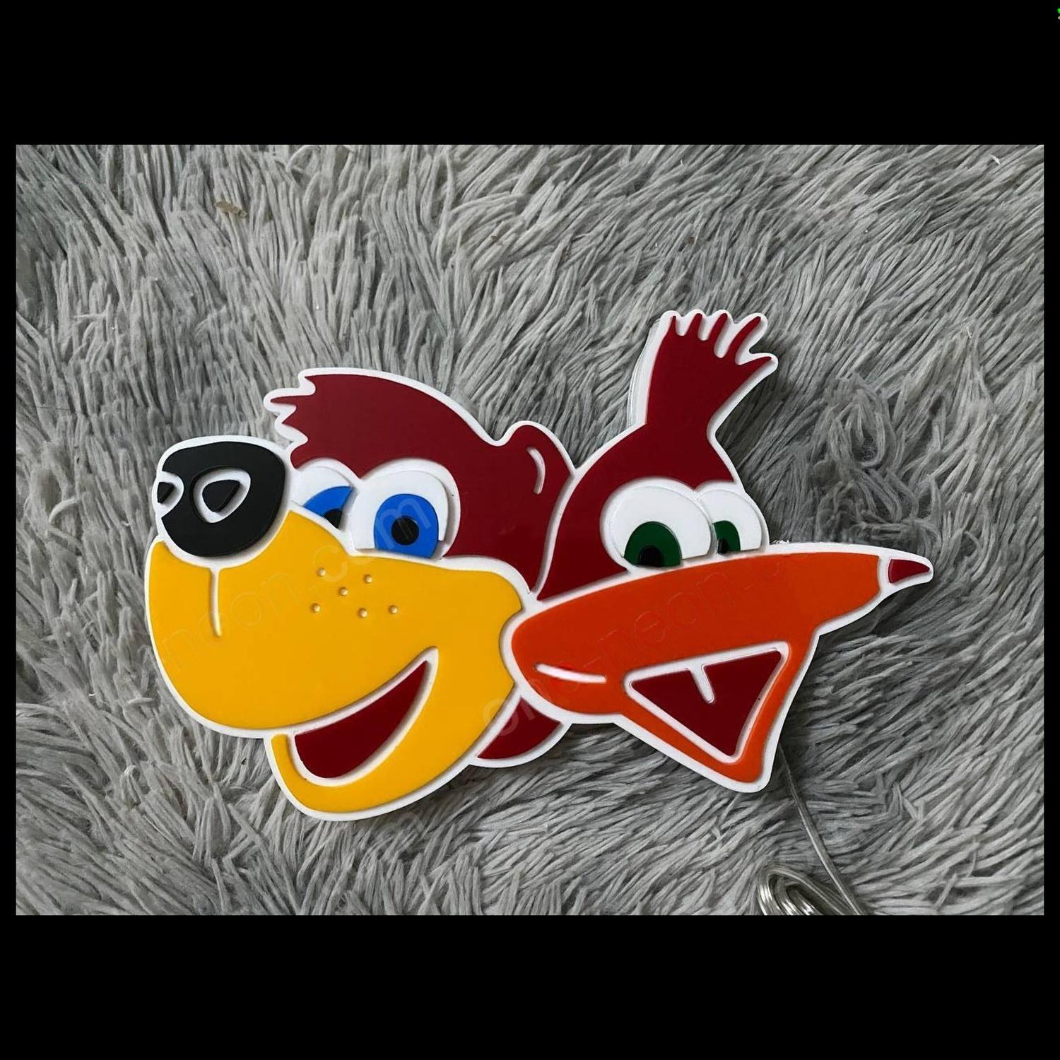 Banjo Kazooie Multicolor Cartoon Led Neon Sign For Indoor Kids Room Decor | Shineneon